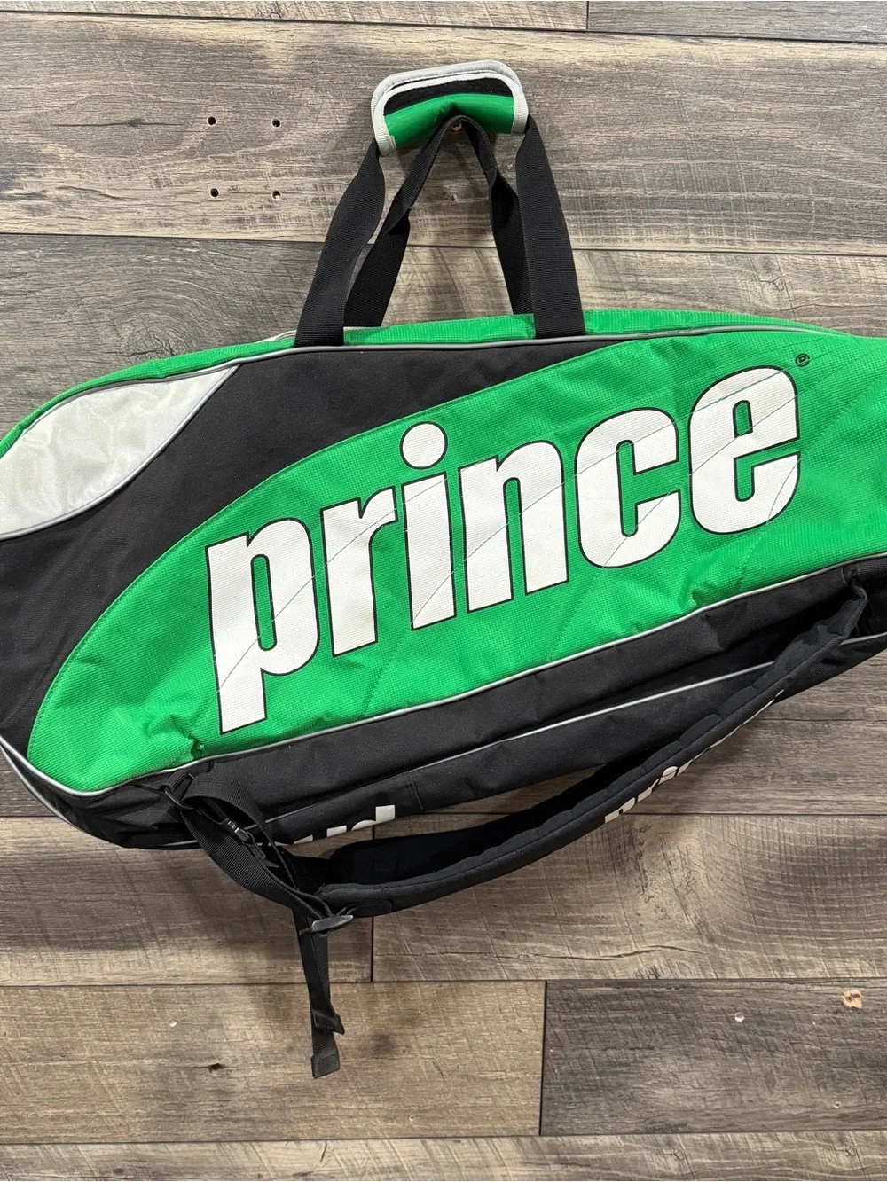 Prince Green & Black Duffel Team Tennis Bag